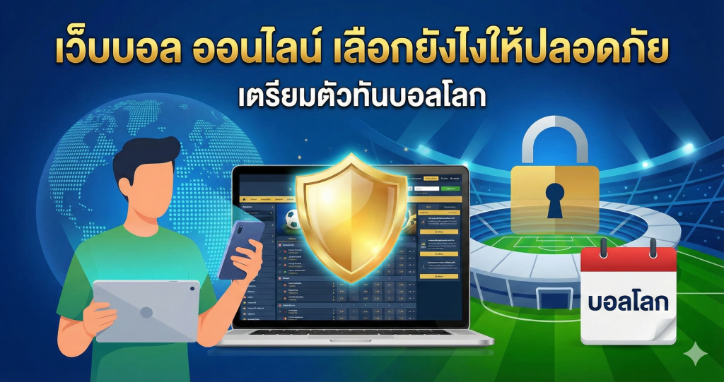 เว็บบอล ออนไลน์ เลือกยังไงให้ปลอดภัย เตรียมตัวทันบอลโลก